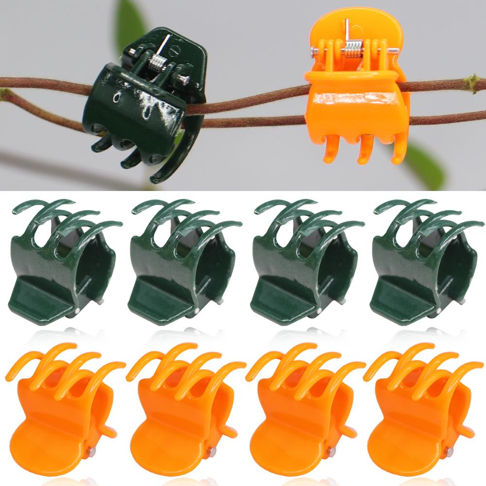 

10-800PCS 23x23CM 6-Craw Orchid Clips Home Garden Plants Clamps for Support Tied Climbing Vine Stems Flowers Grafting Butterfly