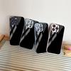 Black for iPhone17 star metallic paint mobile phone protective case 13 fine hole 16/15/14 glass 12 premium simple