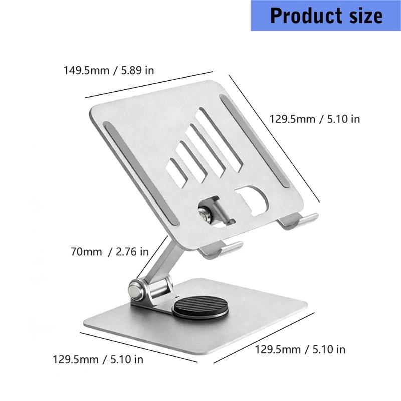 Tablet Holder Stand 360 Degree Rotatable Portable Foldable Desktop Bracket Support For Tablet Laptop Desktop Holder