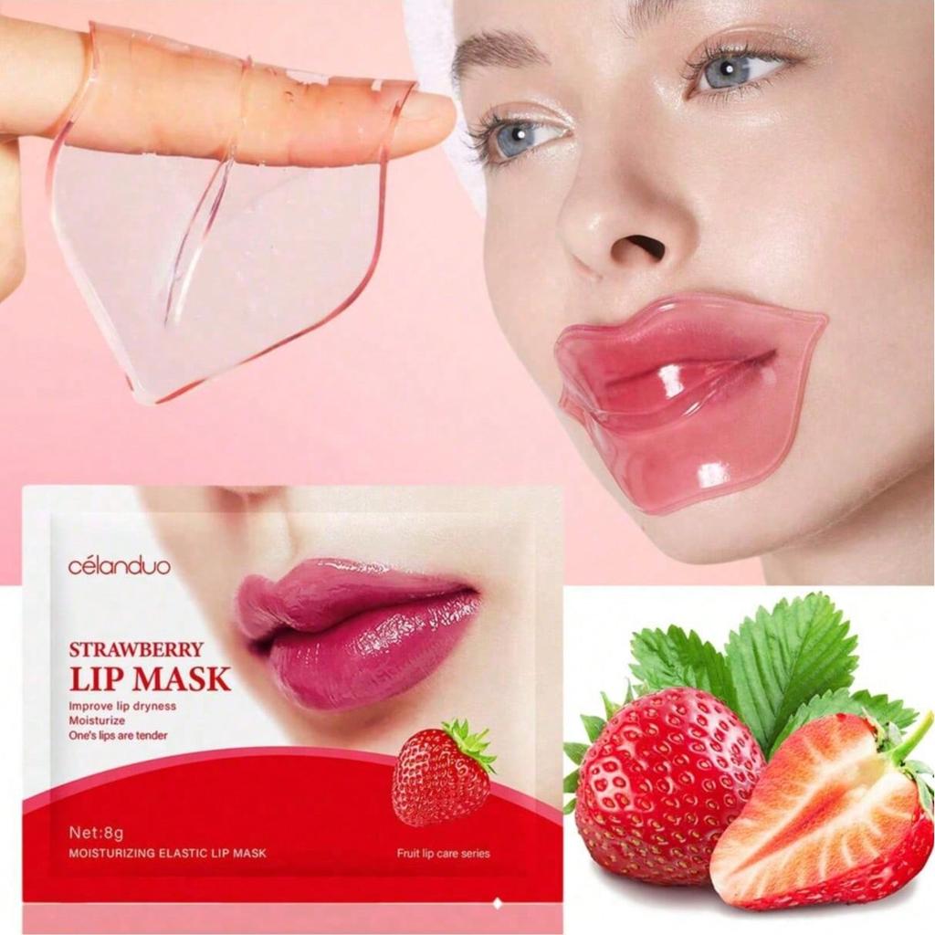 1/10/15PCS Strawberry Lip Mask, Lip Care, Moisturizing And Hydrating, Improve Lip Dryness, Skin Care