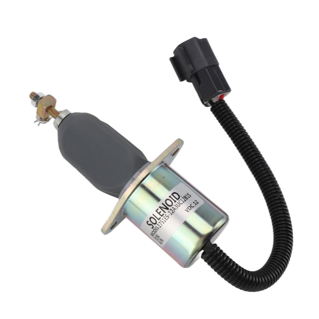 12V Fuel Shut Off Solenoid 1751ES 12A3UC12B1S Accurate Fuel Cut Off Stop Solenoid Valve for Generator Engine