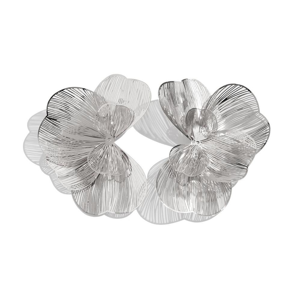 High-end Cut-out Earrings with Large Petals Earring Metal for Women Fashion Dinner Party Commuter Party