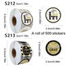 500 Pcs Round Graduation Sticker Congrats Grads Labels Graduation Caps Sticker Party Supplies