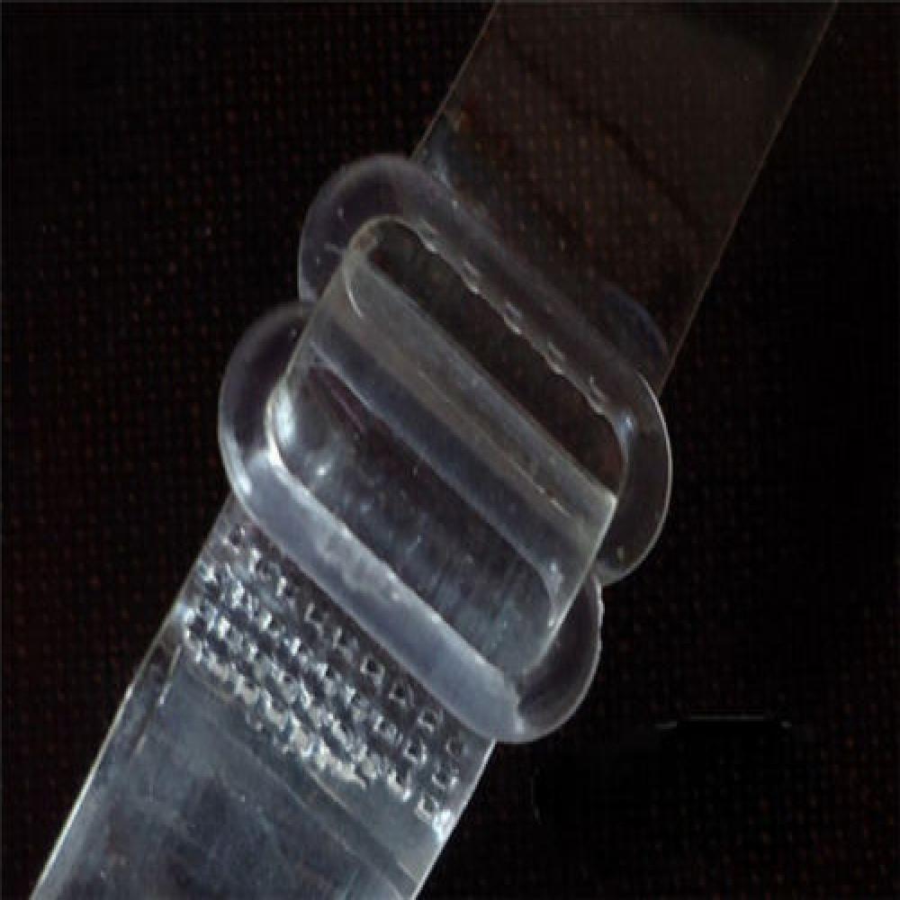 Woman Transparent Adjustable Invisible 1.5CM Steel Hook Bra Straps