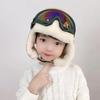 Goggles Ear Protection Hats Warm Plush Pilot Hat Fashion Ski Cap with Glasses  Outdoor
