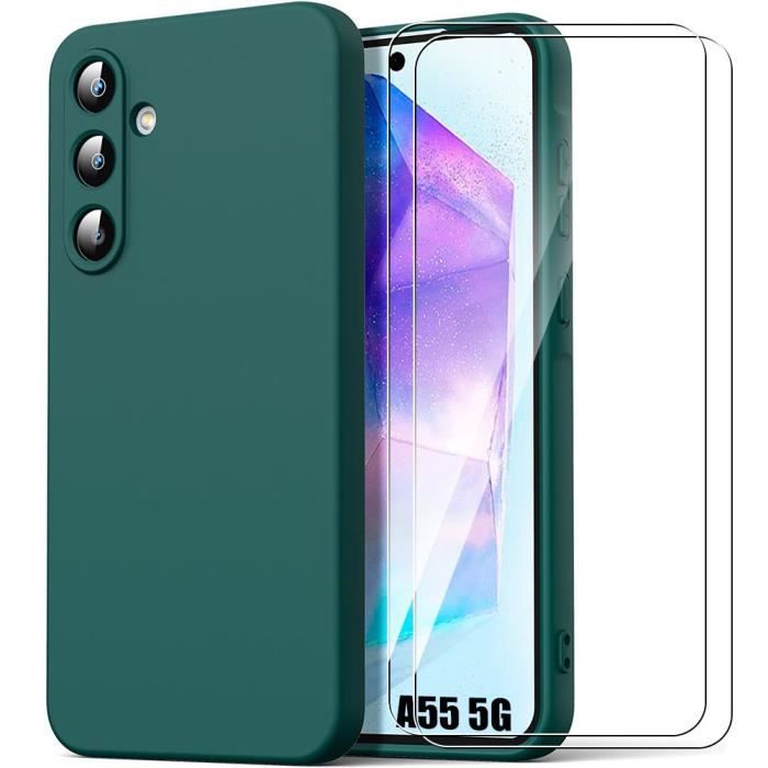 Coque et Verres Trempés - BOOLING - pour Samsung Galaxy A55 5G - Protection Ultra Slim - Antichoc - Anti-Rayures
