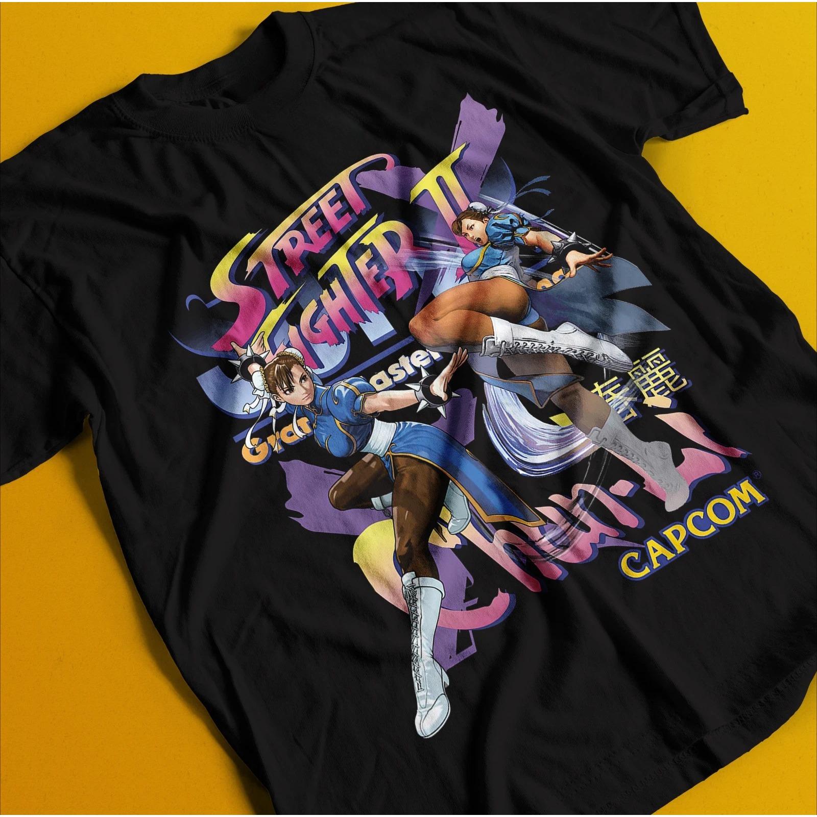 2026 New Springli Tshirt  Street Fighter Vs Tekken Vs SNK Anime Gift Shirt Mens Roundneck Shortsleeved Tshirt M
