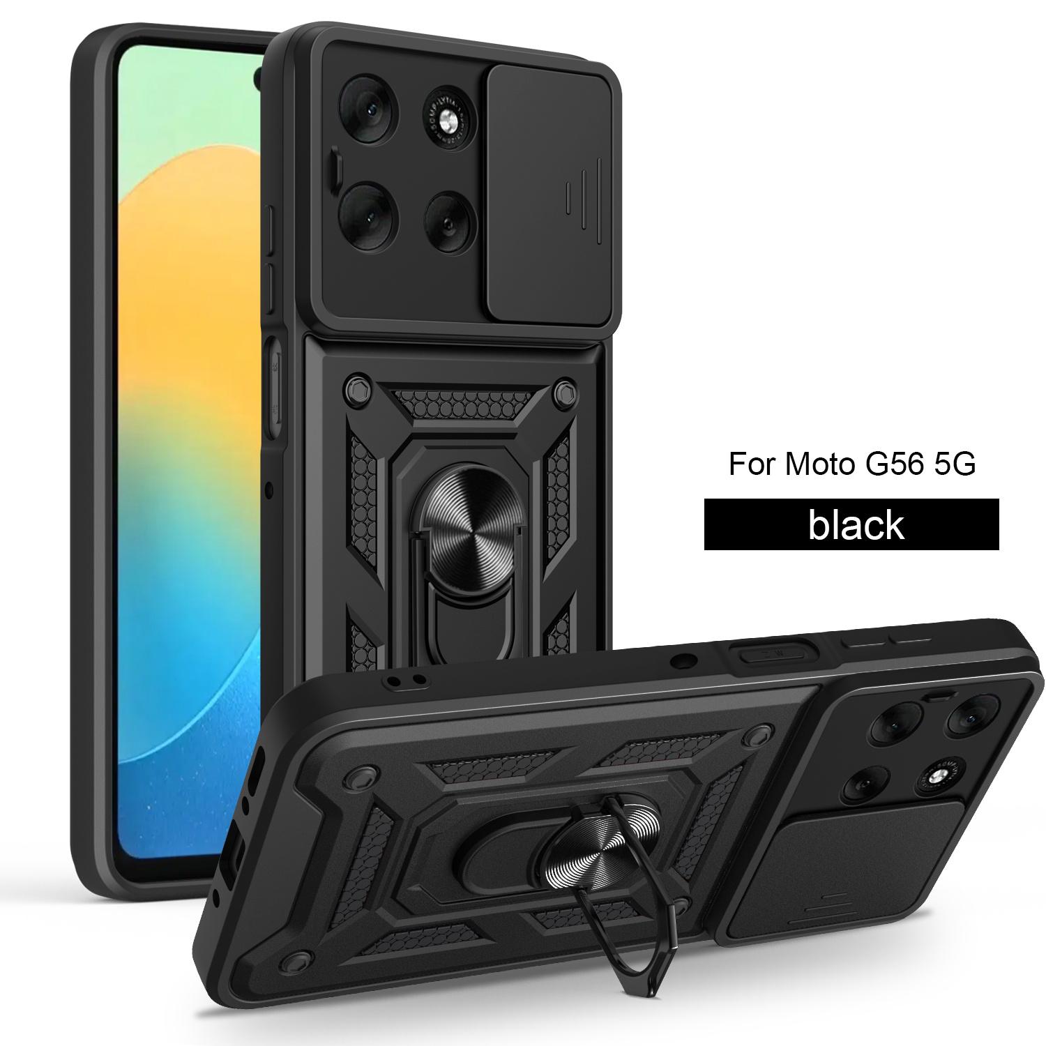 

For Motorola Moto G56 5G MotoG56 Magnetic Holder Ring Back Cover For Moto G56 5G Case Slide Camera Protect Phone Cases For Moto G56 5G
