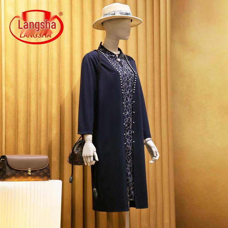 LangSha Elegant Mid-Length Spring Dress for Women 5XL