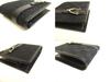Authentic GUCCI GG Canvas Black Leather Bifold Wallet Compact Wallet #a187  Refurbished