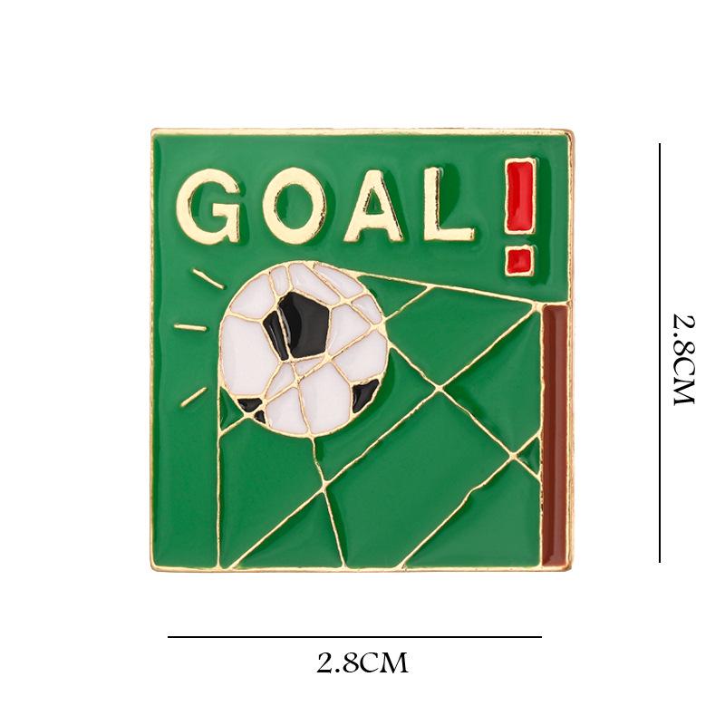 Sports Style Metal Accessories: Football, Basketball, Badminton, Volleyball Badges for Men and Women