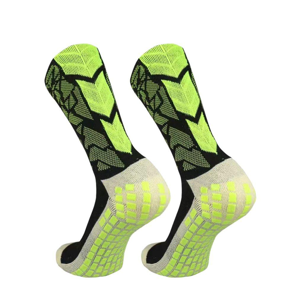 

Breathable Cycling Socks Wear Resistant Calf Socks Outdoor Football Soccer Supplies black green