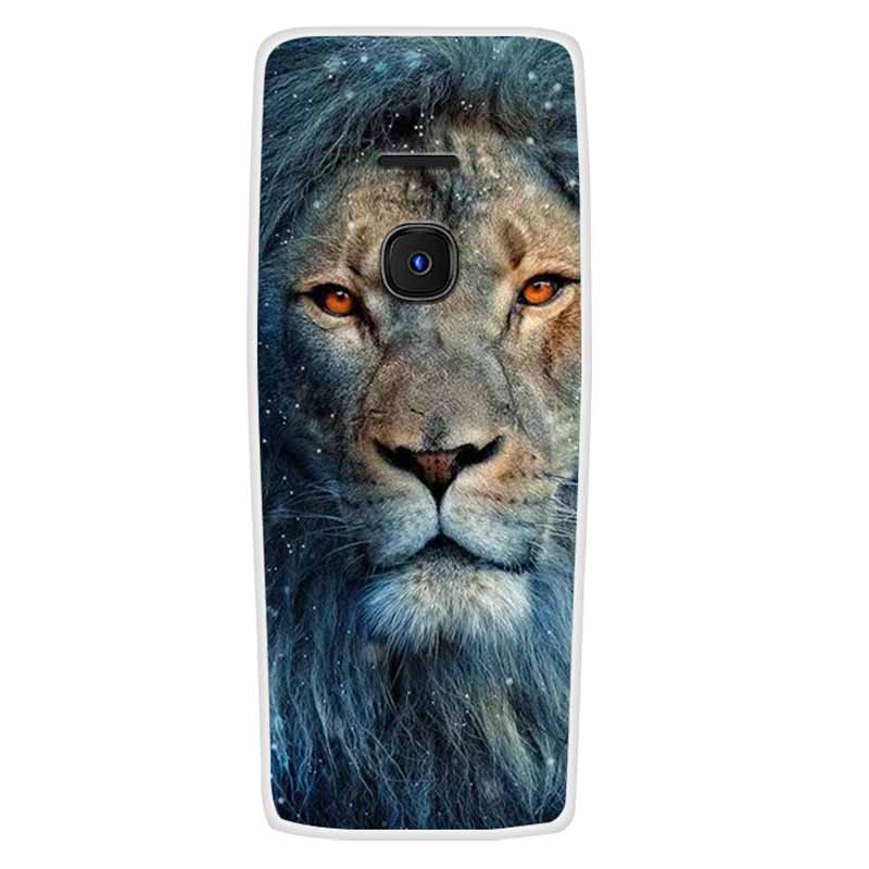 For Nokia 8210 4G Case Soft Silicone Owl Wolf Fashion Back Covers for Nokia 6300 4G Cases Lovely Painted Marble Protection Bags