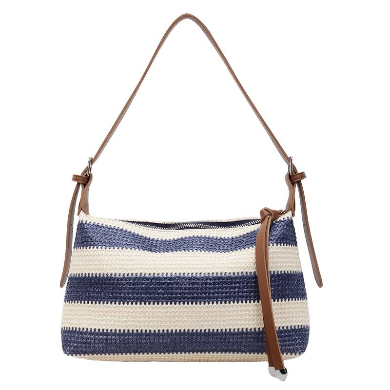 

New Versatile Portable Underarm Bag Beach Vacation Wind Shoulder Bag Casual Messenger Bag синий