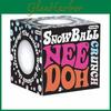 Needoh Snow Ball Crunch Stress Relief Ball With Handcrafted Snow Design For Relaxation And Decor