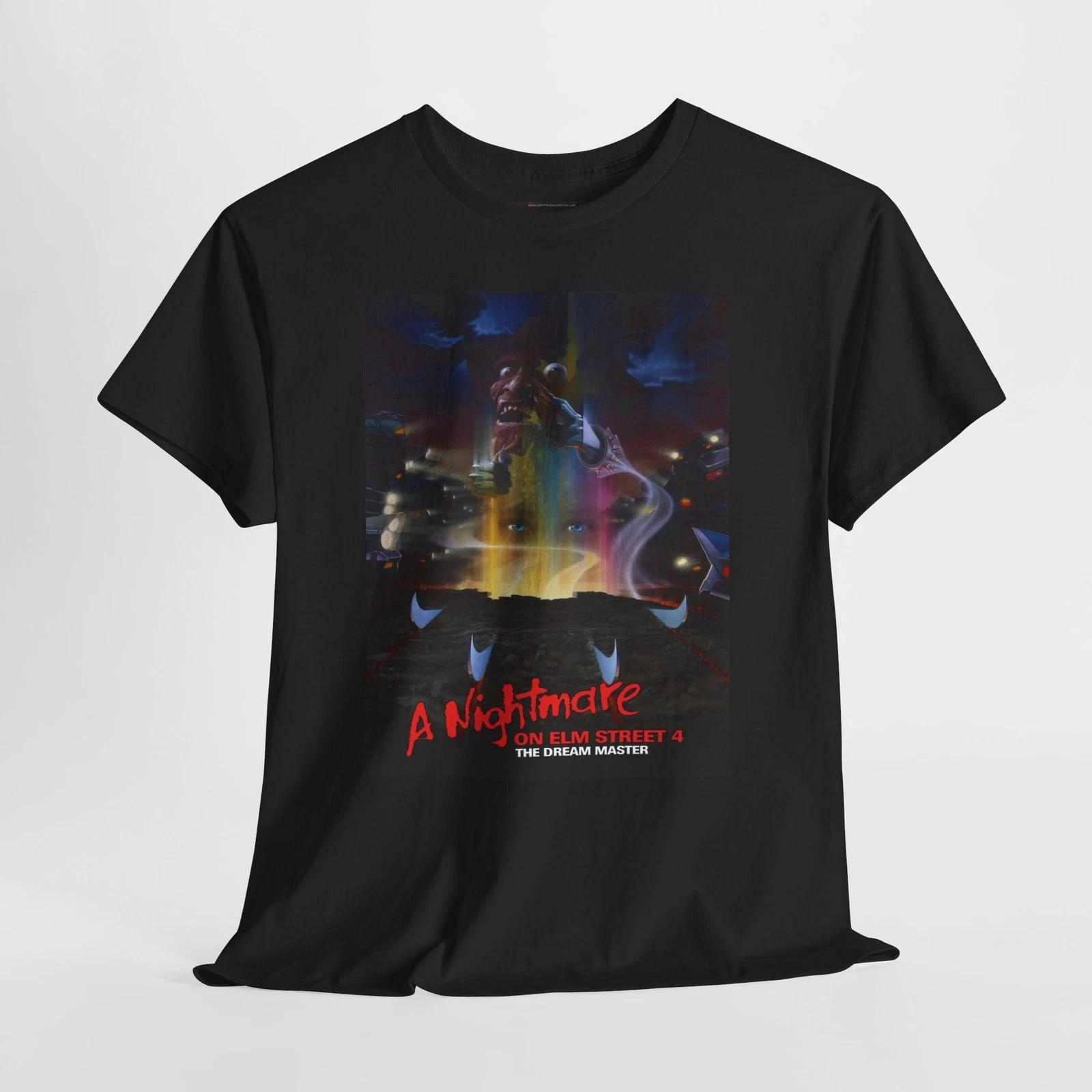 Nightmare Elm Street 4 1988 Retro Movie Poster Horror Unisex Graphic T-Shirt M