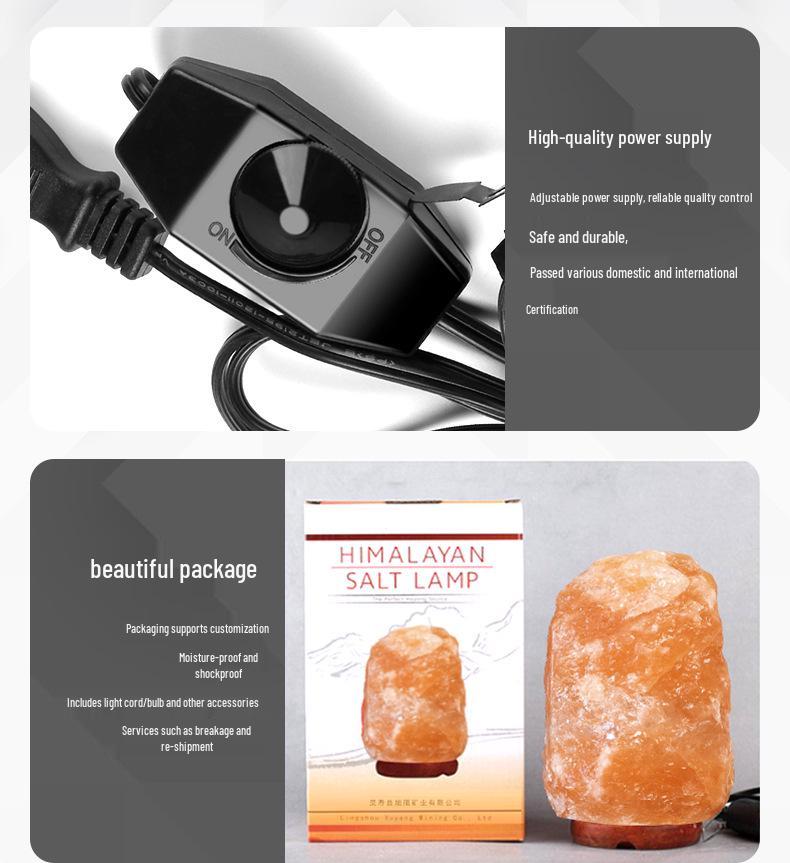 Office Desk Wealth-Attracting Himalayan Salt Lamp - Flawed Item Gift