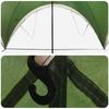 Party Tent with Roof Green 400 x 400 x 320 cm Polyester and Steel