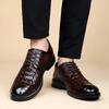 Crocodile Pattern Men Wedding Dress Footwear Lace-Up Men's Outdoor Business Oxfords Shoes Fashion All-match Men Casual Shoes