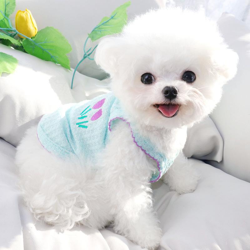 Summer Thin Suspender Pet Clothes Small Dog Dog Clothes Breathable Thin Sleeveless Suspender