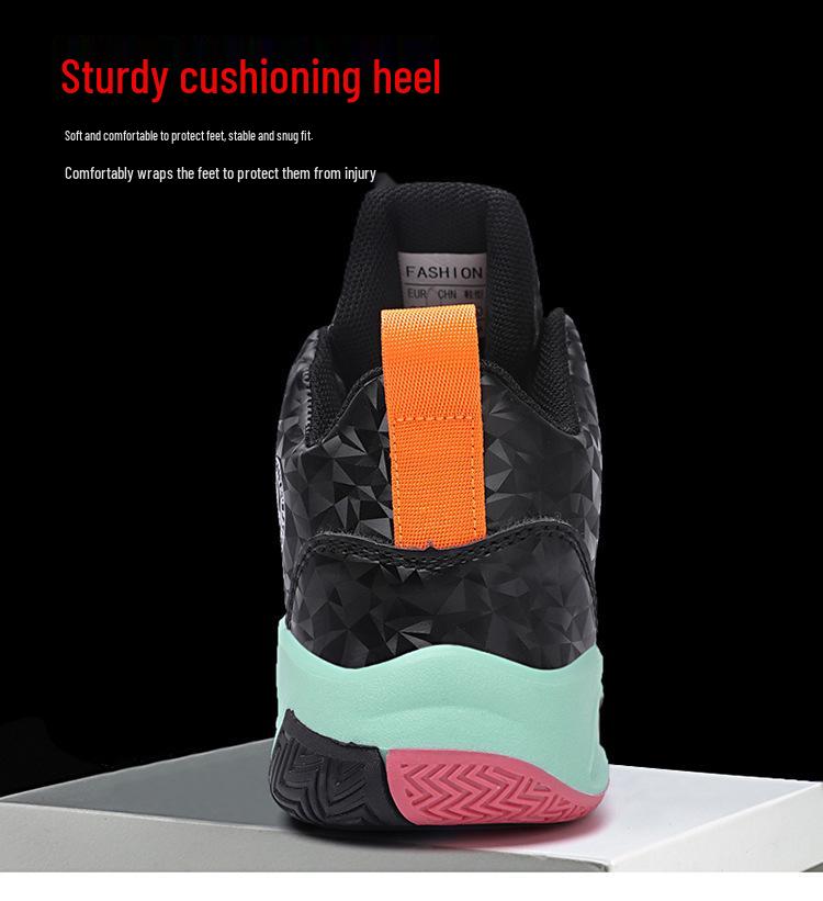 High-Top Men's Basketball Sneakers 2025: New Youth Style, Thick-Soled, Non-Slip, Shock-Absorbing.