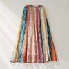 Skirt Women Summer Casual Versatile Elastic High Waist Loose Skirt Oversize Stretchy Cotton Dresses