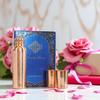 Pure Copper Drinkware Gift Set Embossed Design with 1 Bottle 900 ML, 2 Glasses 275 ML Gifting Item for Diwali, Weddings, Festive Occasions