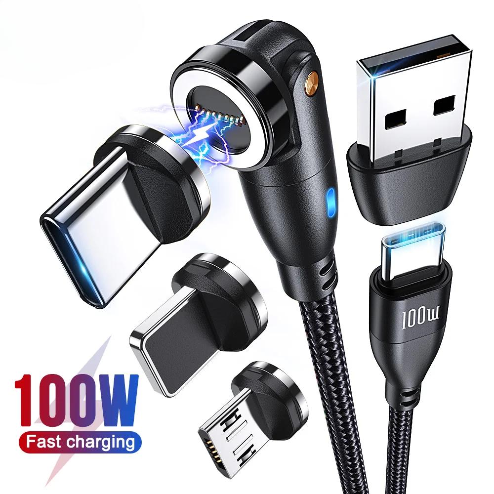 

Magnetic USB Type C To USB C Cable 100W/5A PD Fast Charging Charger Wire Cord For Macbook Xiaomi Samsung Micro USBC Cable 1.8m