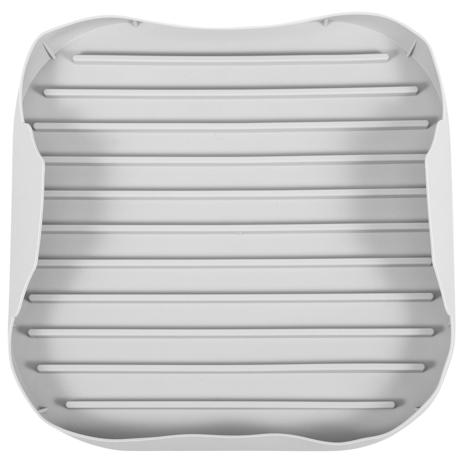 9.84inch Microwave Bacon Tray Reusable Silicone Bacon Pot Sausages Hot Dogs Bacon Cooker Tray Microwave Oven Safe Kitchen Tool