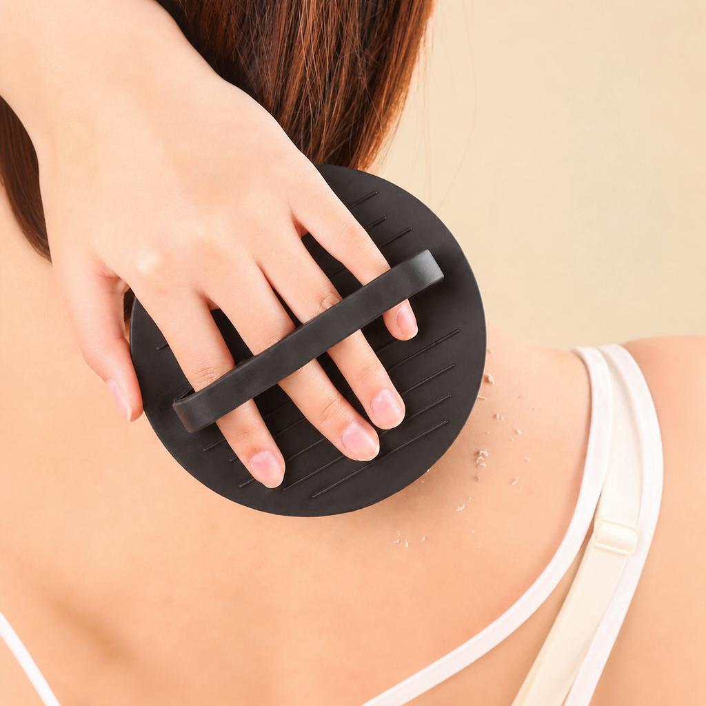 Body Cleansing Scrubber Round Back Cleaning Scrubber Body Exfoliating Scrubber Smooth Grip For Legs Women'S Skin Back