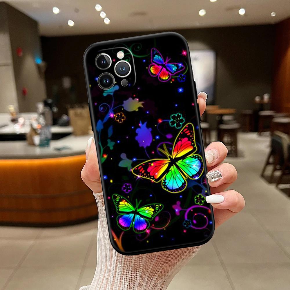 RA9 Colorful Butterfly Phone Case for Samsung Galaxy A11 A12 A13 A15 A52S A53 A55 A56 A70 A71 A72 A73 F06 F16 F56 S10 Plus S10e