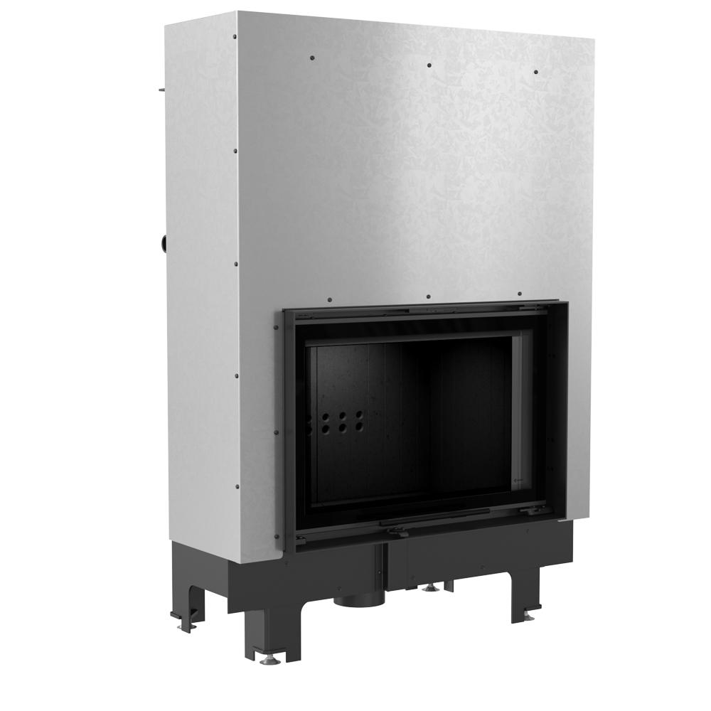 Water Heating Fireplace KRATKI MBO 15 kW Ø 200 Lift-up Black Thermotec Lining
