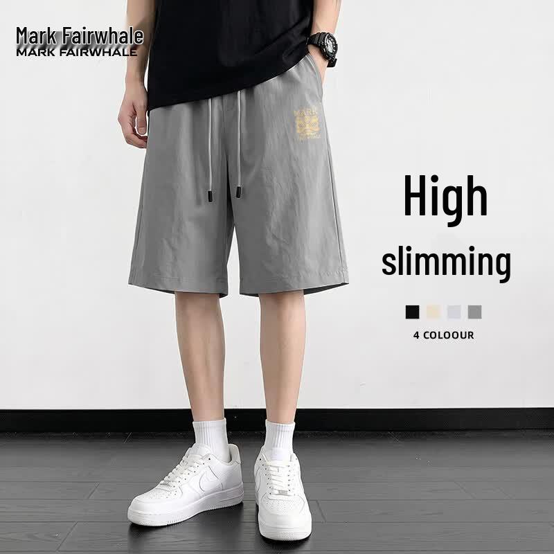 Mark Fairwhale Men's Summer Ice Silk Quick-Dry Sports Shorts