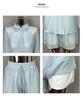 Korean Dongdaemun Fashion Casual Solid Color Slimming Long Sleeve Shirt & Shorts Set Women's Trend