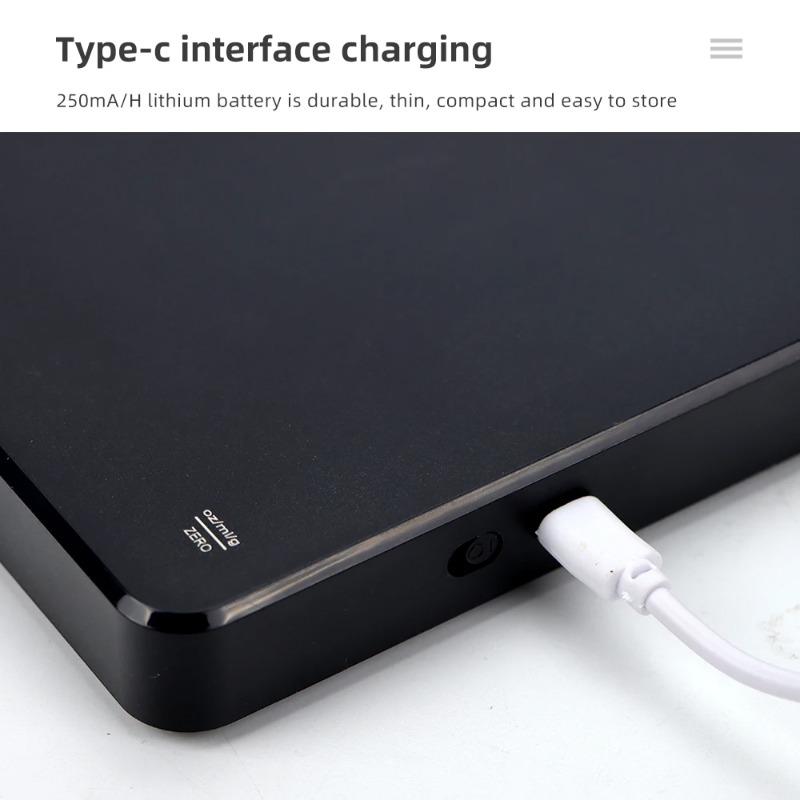 0.1g Precision Digital Coffee Scale - 3kg Capacity with Timer & LED Screen, USB Rechargeable for Espresso/Brewing(Oz/ml/g Units)