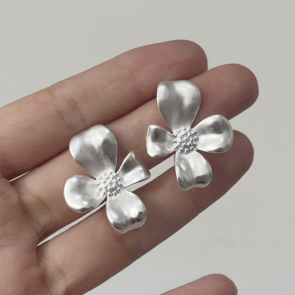 Xiaomi BF CLUB 925 Sterling Silver Earrings For Women Flower Trendy Frosted Earring Jewelry Prevent Allergy Party Accessories Gift
