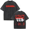 Washed Vintage Rapper Kendrick Lamar Album Merch Tshirts Unisexs Clothing Hip Hop Retro Oversized Tshirt Fashion Trend Tee Shirt