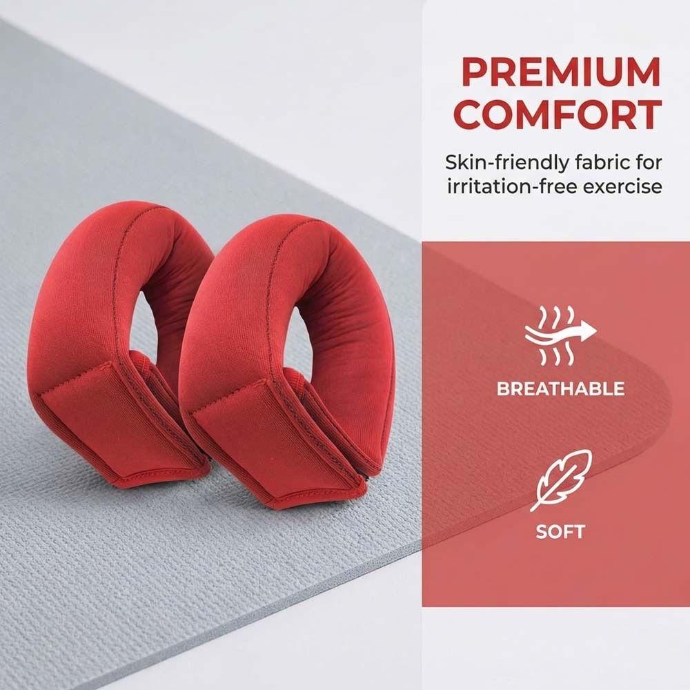 2Pcs Breathable Material Ankle Weights 1LB Weight Sandbag Wristband Wrist Weights Yoga Practice