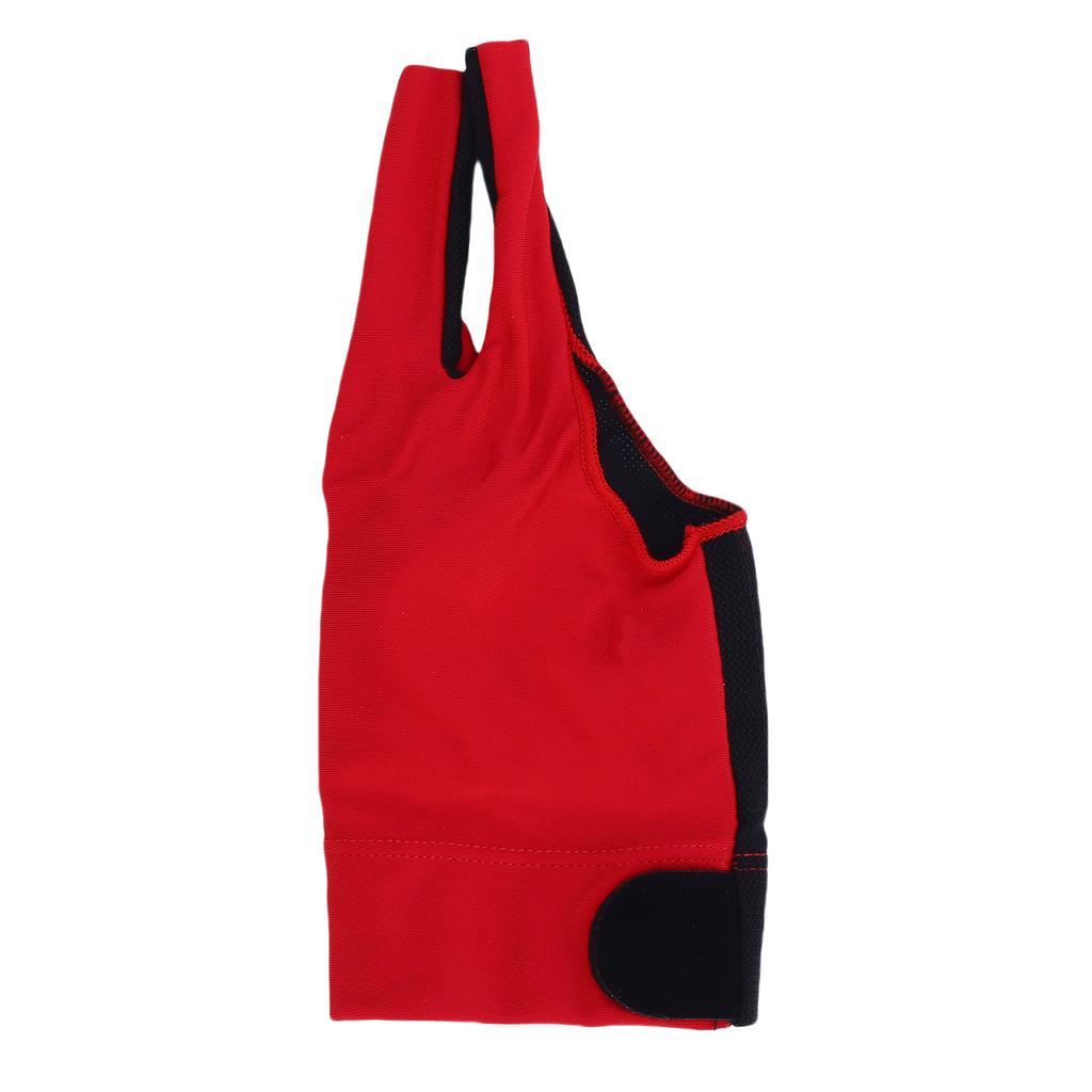 3 Finger Billiard Pool Glove Professional Breathable Anti Slip Right Hand Cue Sport Glove for Men Women Red