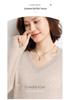 Autumn/Winter 2026 Women's V-Neck Cashmere Sweater: Loose Fit, Elegant Slimming Pullover.