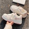 Fashion New Summer Versatile Thick Sole Height Increasing Niche Casual Sports Shoes Star Board Shoes Women's Mesh Breathable Shoes