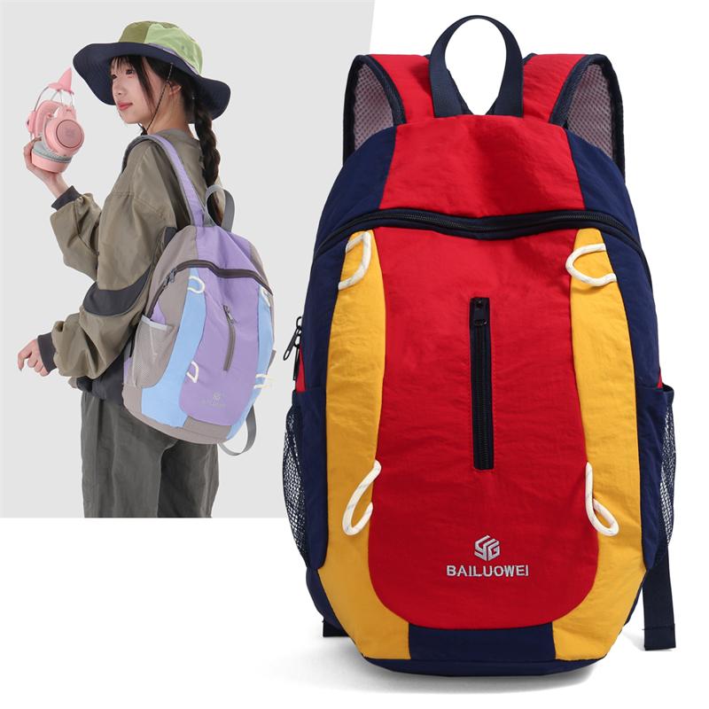 Lightweight Outdoor Backpack Color Block Backpack