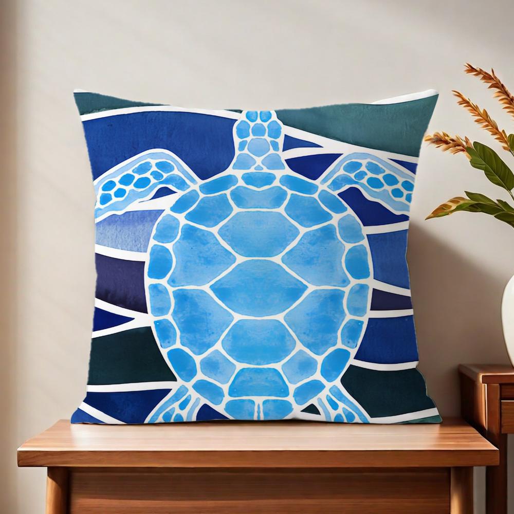 Sea Turtle cute cushion cover For Pillow Printing Sofa Decoration Home Car Room Coffee Shop Office Nordic Simplicity