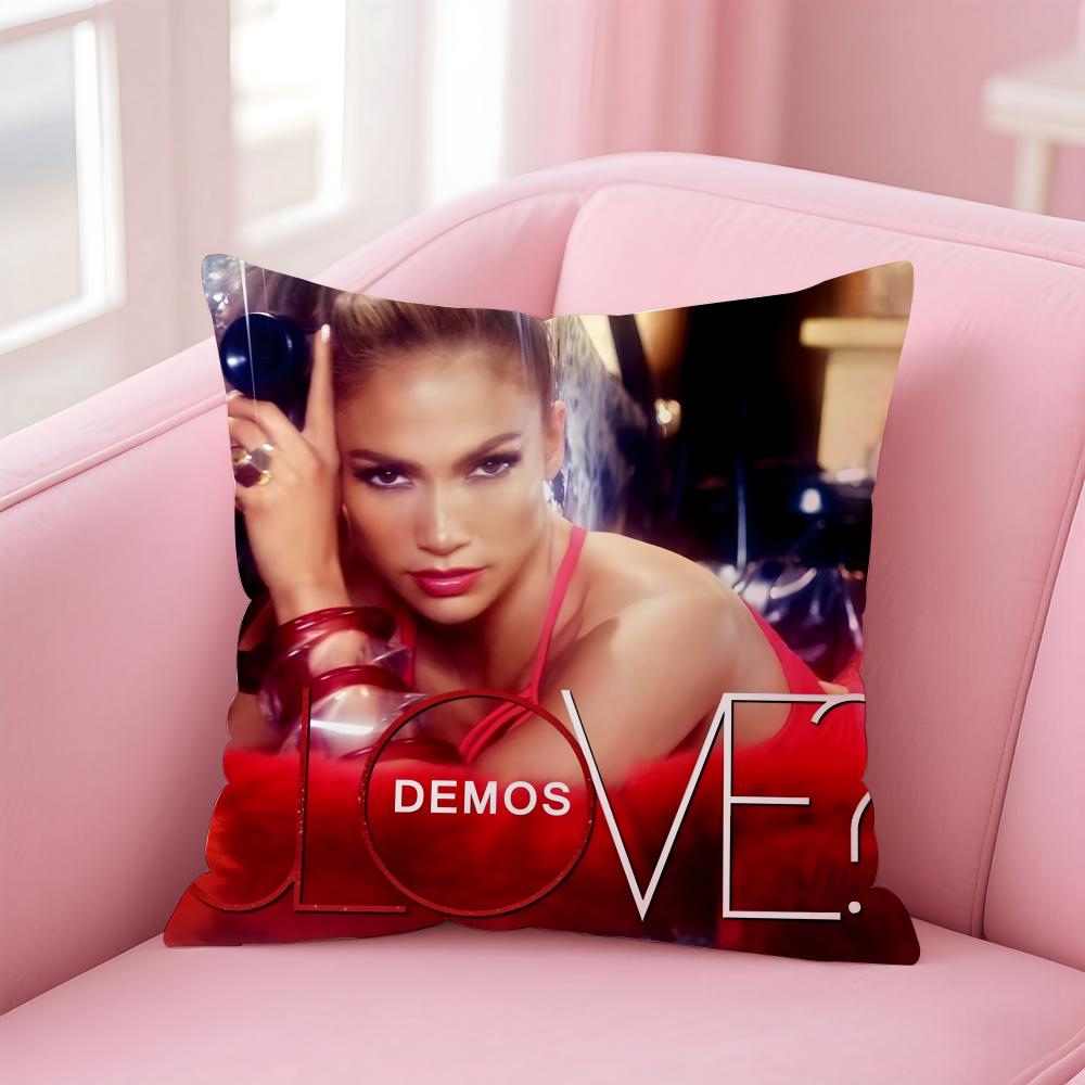 Jennifer L-Lopez Singer Cushion Cover Comfortable Reversible Pillow Cover Ideal For Car Sofa Bedroom & Beyond