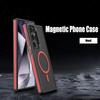 Magnetic Phone Case For Samsung Galaxy S25 S23 S22 S24 Ultra Plus  Wireless charging Matte Translucent Shockproof Cover