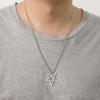 Dawapara Inverted Pentacle Necklace Gothic Pentagram Pendant Occult Amulet Witchcraft Stainless Steel Jewelry