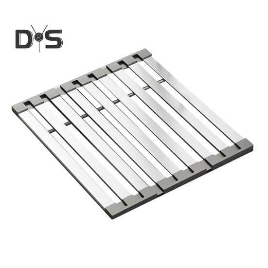 

Складная сушилка для посуды, органайзер для раковины из нержавеющей стали, для фруктов, овощей, экономящая место кухонная сушилка для инструментов 35cm