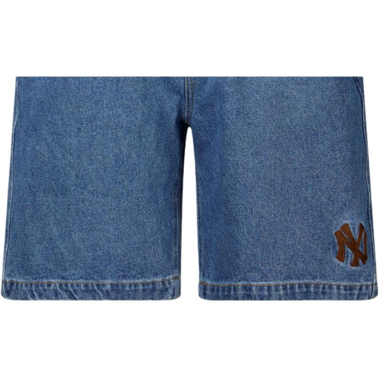 New Era FW25 Logo Loose Straight Leg Denim Shorts Unisex Shorts 14726448