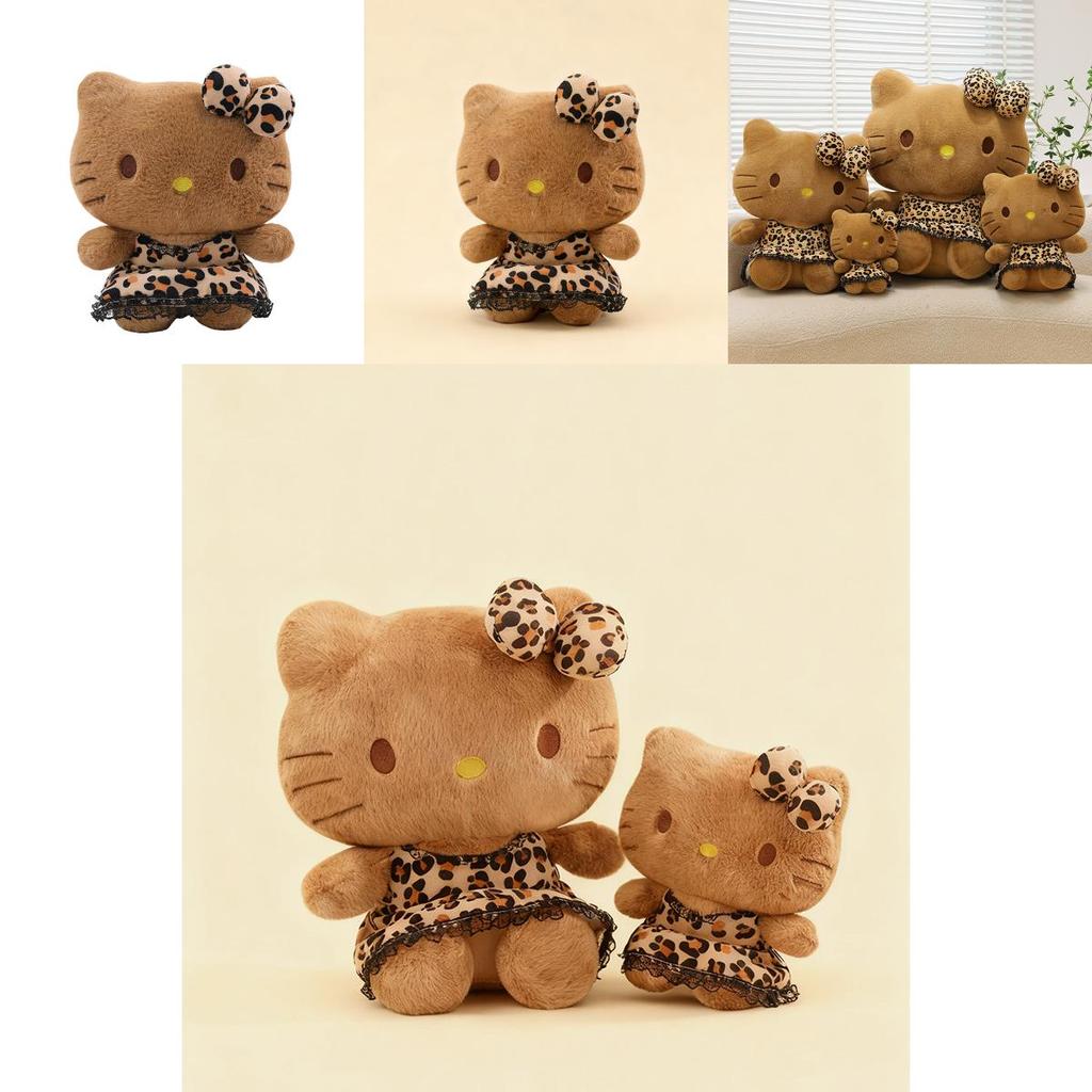 Vestito con Stampa Leopardo Peluche Hello Kitty Con Imbottitura in Cotone PP Per Regalo Bambini e Collezionisti