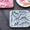 Niedliche Cartoon Dinosaurier Silikonform 3D Dinosaurier Thema DIY Fondant Kuchen Schokolade Form Kuchenform Backzubehör